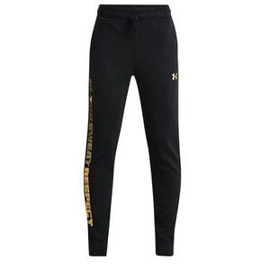 NWT Under Armour Boys Rival Fleece Black Jogger Size Large Youth $50 4HL219
